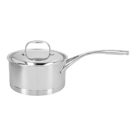 Demeyere Atlantis, 2.25 qt Sauce pan with lid, 18/10 Stainless Steel 