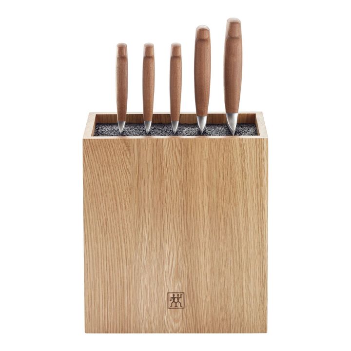 Four Star, 6-pc, Knife block set, brown, large 1