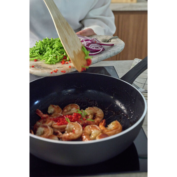 Alu Bistro 3, Wok vlakke bodem Ceraforce 28 cm, large 3