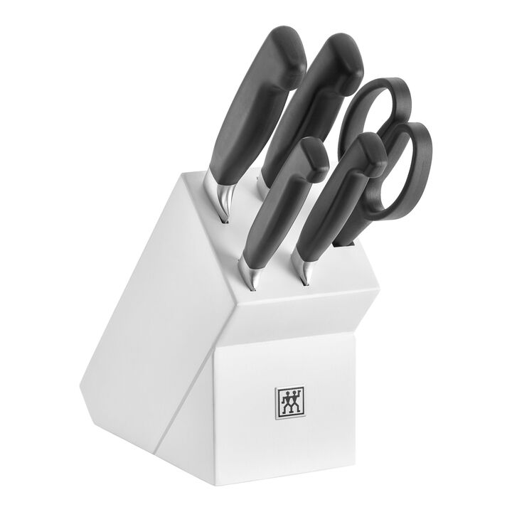 **** Four Star, 6 Piece, Knife block set, white, large 1