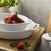 Stoneware, 3-pc, Oval, Bakeware Set, White, small 5