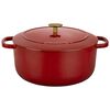 Bellamonte, 28 cm round Cast iron Cocotte red, small 2