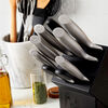 Diamond, 10-pcs, Knife block set, grey, small 9