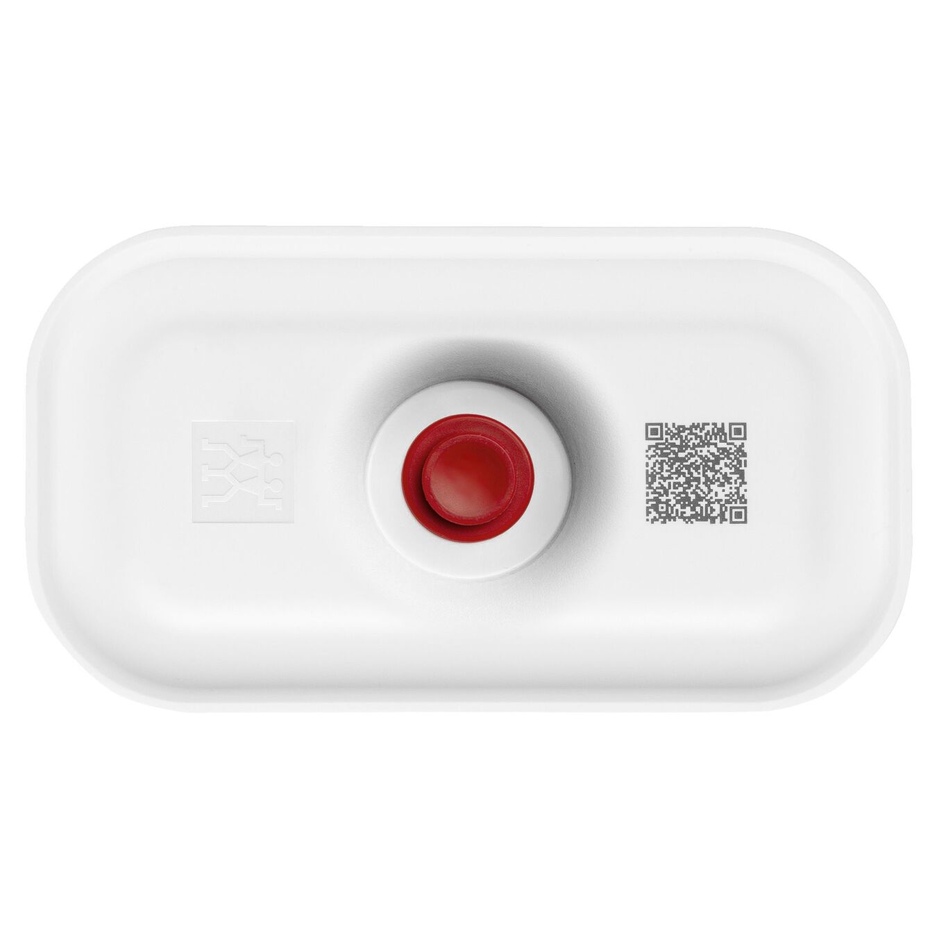 Vakuum Lunchbox S, Kunststoff, Weiß-Rot,,large 2