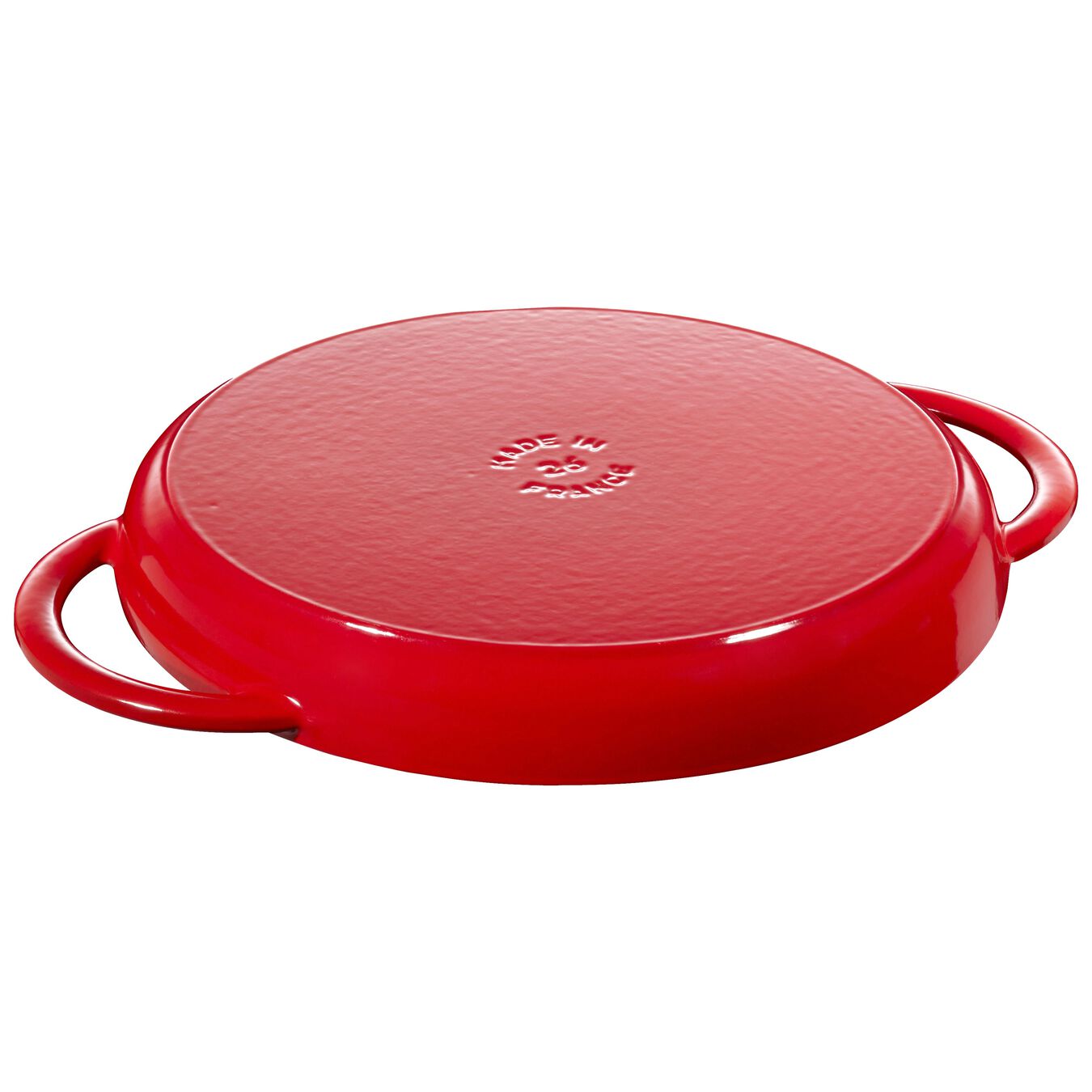 26 cm cast iron round Pure Grill, cherry,,large 2