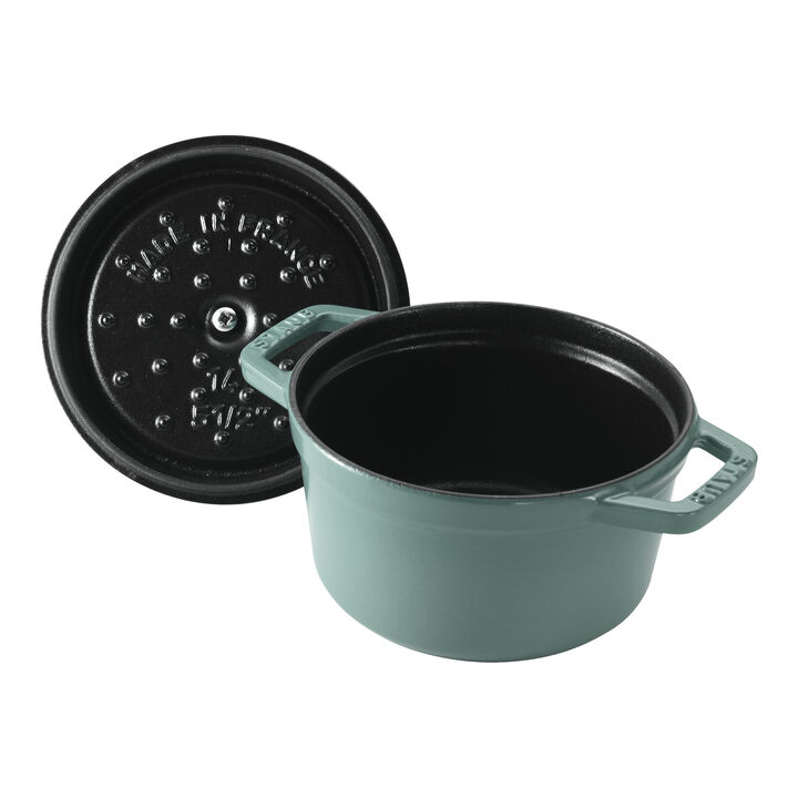 鋳物ホーロー鍋, ピコ・ココット 14 cm, ラウンド, ユーカリ, 鋳鉄, large 3