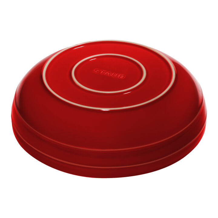 Ceramique, 28 cm ceramic round serving bowl, cherry, large 2