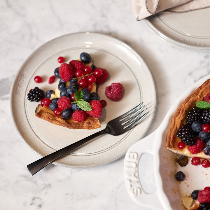 Tellerset, 6-tlg. / 20 cm, Weisser Trüffel, Keramik, large 2