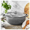 Cast Iron - Specialty Shaped Cocottes, 3.75 qt, Essential French Oven, Graphite Grey, small 2