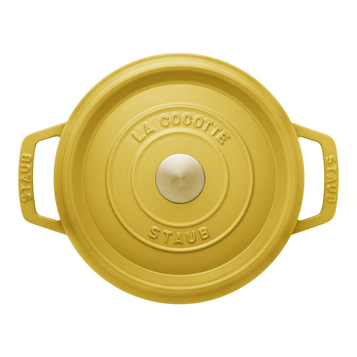 鋳物ホーロー鍋, ピコ・ココット 20 cm, ラウンド, シトロン, 鋳鉄, large 2