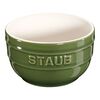 Ceramique, 2-pcs round Ceramic Ramekin set basil-green, small 1