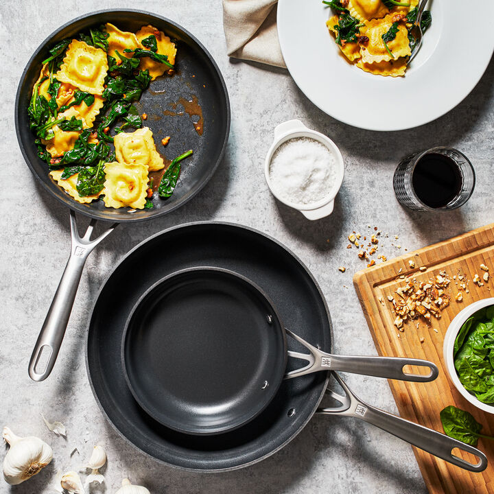 Motion, 3-pc, Aluminum Hard Anodized Fry Pan Set, large 2