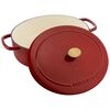 Bellamonte, 4.75 qt, Oval, Cocotte, Red, small 3