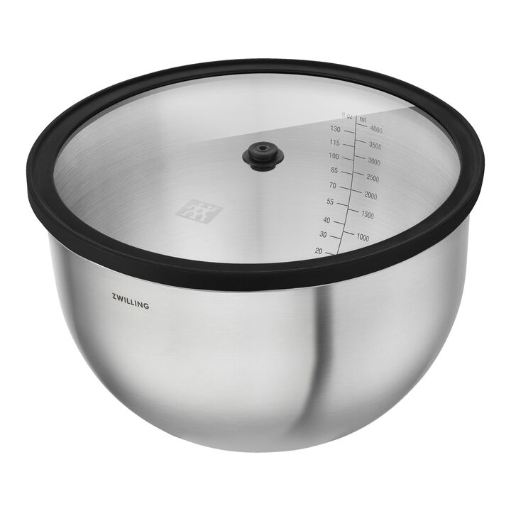 Fresh & Save, Salatset mit Accessoires, 14-tlg. /S/M/L, Schwarz / Grau, Edelstahl / Glas, large 3