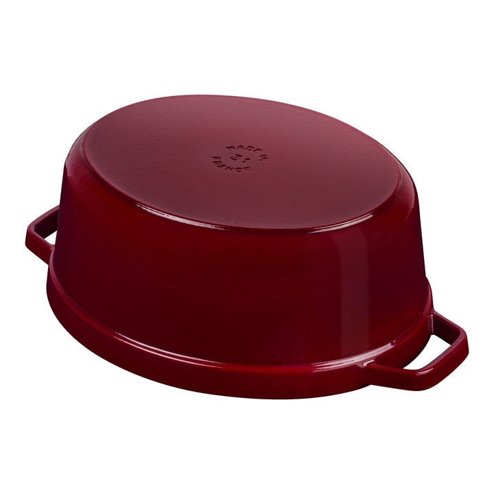 La Cocotte, 4.25 l cast iron oval Cocotte, Bordeaux, large 4