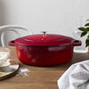 Cast Iron, 6 qt, Wide Oval French Oven, Cherry, small 2