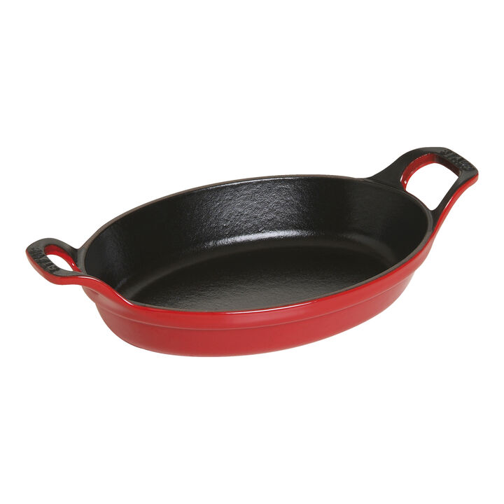 Specialities, 21 cm oval Cast iron Oven dish cherry, large 1