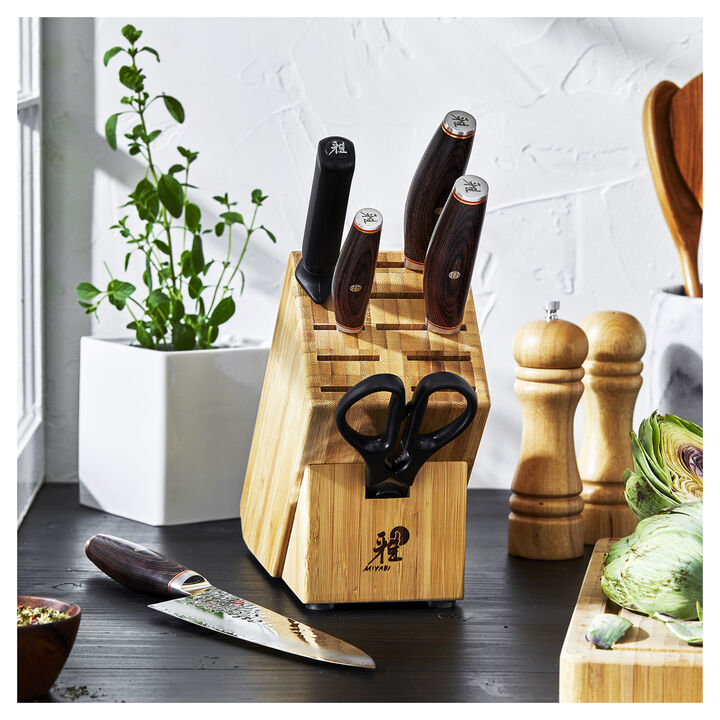 Artisan, 7-pc, Knife block set, natural, large 4