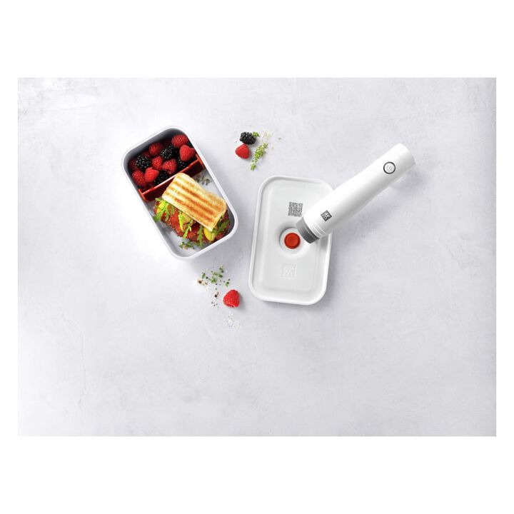 Fresh & Save, Set di lunch box, 3-pz. / S/M/L, bianco-rosso, Plastica, large 2