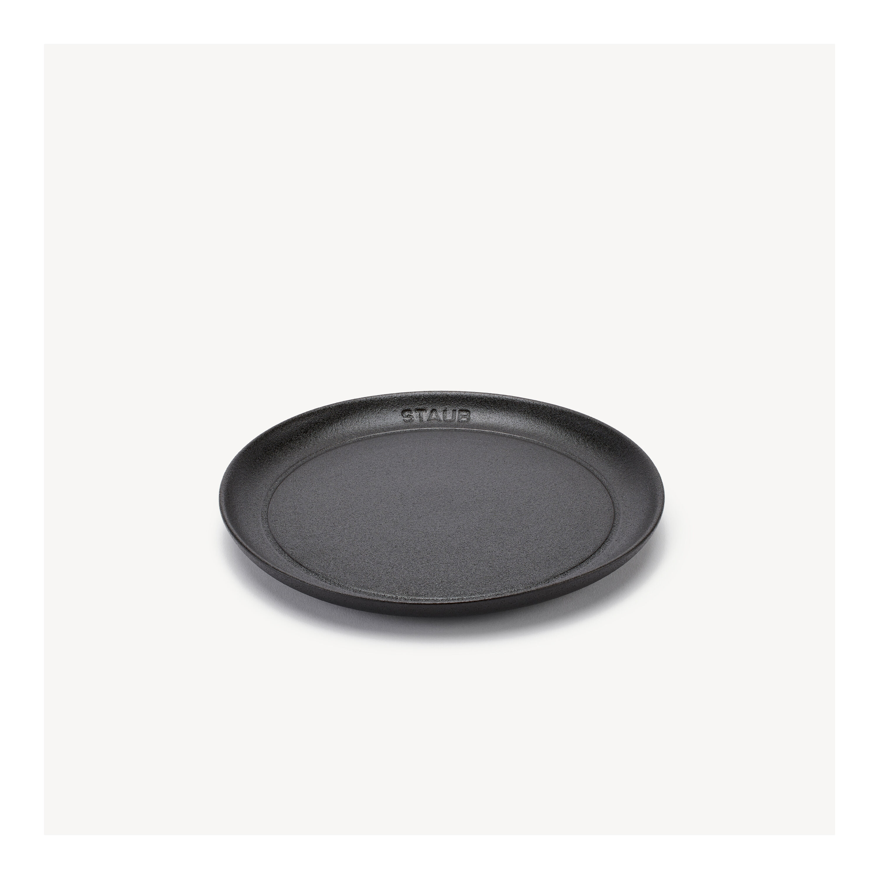 ストウブ Dining Line プレート フラット 20 cm, セラミック, ブラック