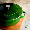 Cast Iron, 5 qt, French oven, basil, small 3