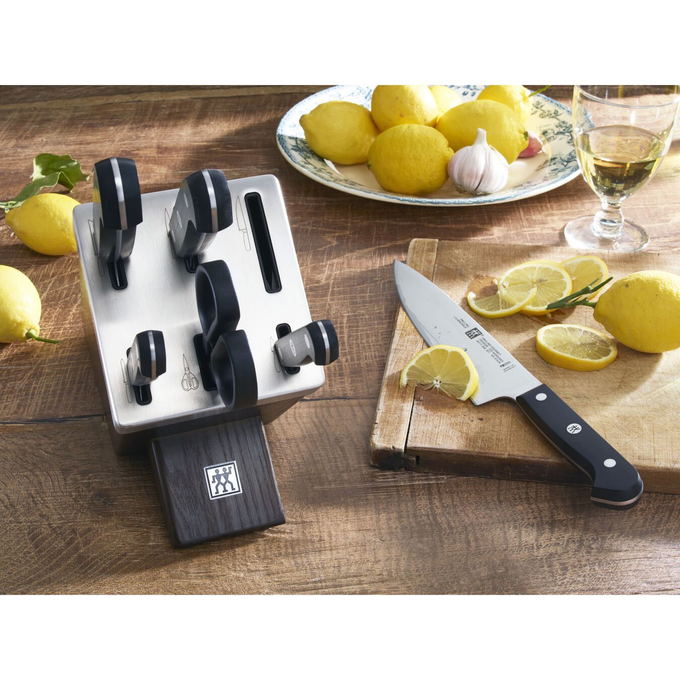 ZWILLING Gourmet Selbstschärfender Messerblock 7tlg, Chocolate