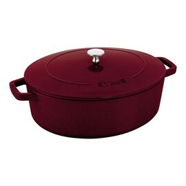 6 l cast iron oval Wide Oval Dutch Oven, Bordeaux