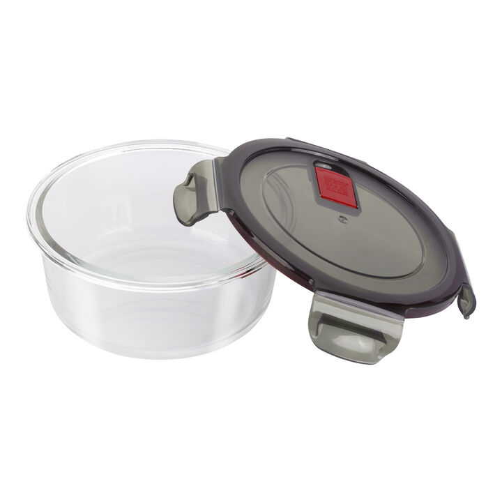 Gusto, 600 ml borosilicate glass Round Storage Jar, large 2