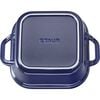 9-inch, square, Covered Baking Dish, dark blue,,large