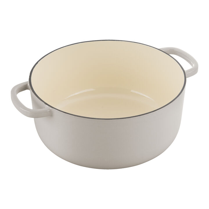 ベラモンテ, 鋳物ほうろう鍋 22 cm, ラウンド, アイボリー, 鋳鉄, large 4