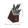 Graphite, 7-pc, Self-Sharpening Knife Block Set, Brown, small 3