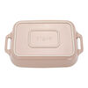Stoneware, 3-pc, Rectangular Baking Dish Set, light pink, small 11