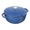3.75 qt, French oven, metallic blue,,large