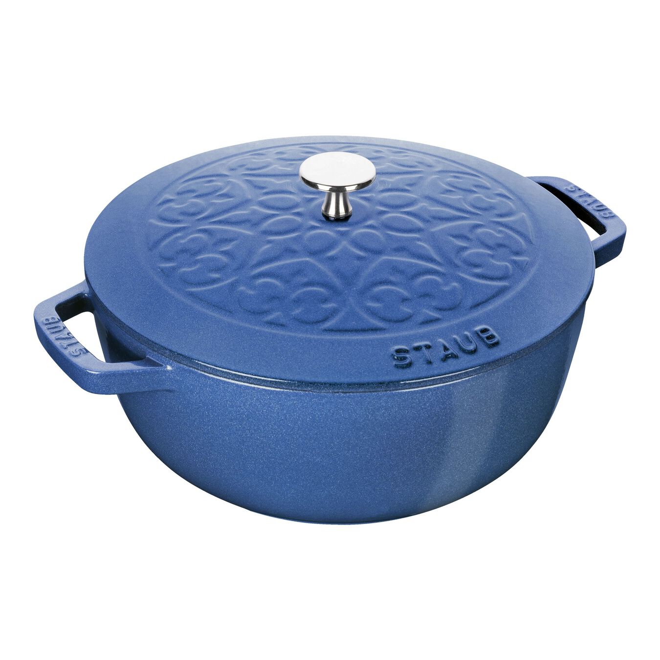 3.75 qt, French oven, metallic blue,,large 1