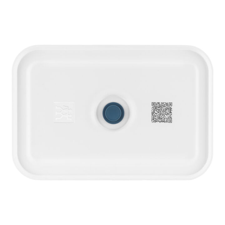 Fresh & Save, Boîte à tartines sous-vide L plate, Matière synthétique, semi transparent-Blue La-Mer, large 2