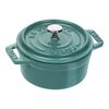 鋳物ホーロー鍋, ピコ・ココット 10 cm, ラウンド, ミント, 鋳鉄, small 1
