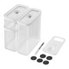Fresh & Save, CUBE-set, M / 5-delig, transparant-wit, small 1