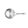 18 cm 18/10 Stainless Steel Saucepan with lid silver,,large