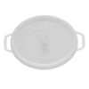 5.75 qt, oval, Cocotte, white - Visual Imperfections,,large