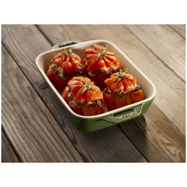 Ceramique, 20 cm, Ugnsform, Basilika-Grön, large 3