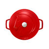 La Cocotte, 3.6 l cast iron round French oven horse, cherry - Visual Imperfections, small 2