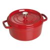 Cast Iron - Round Cocottes, 5.5 qt, Round, Cocotte, Cherry, small 1