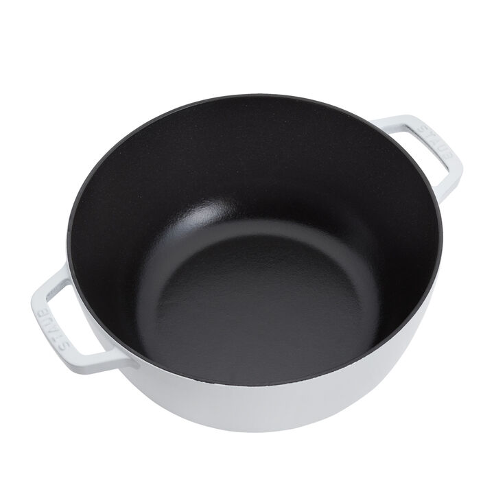 Cast Iron, 5.25 qt, Essential French Oven, pure-white, large 4