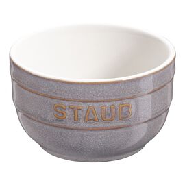 Staub Ceramique, 2-pcs round Ceramic Ramekin set ancient-grey