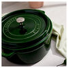 La Cocotte, 26 cm round Cast iron Cocotte basil-green, small 4