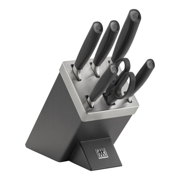All * Star, 7-pcs, Knife block set, black, anthracite, large 1