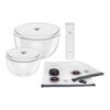 Vakuum Starter Set, Glas / M/L, 9-tlg, Transparent-Wei&szlig;,,large