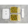 Fresh & Save, Lunch box L plate, Plastique, semi transparent-Gris, small 10