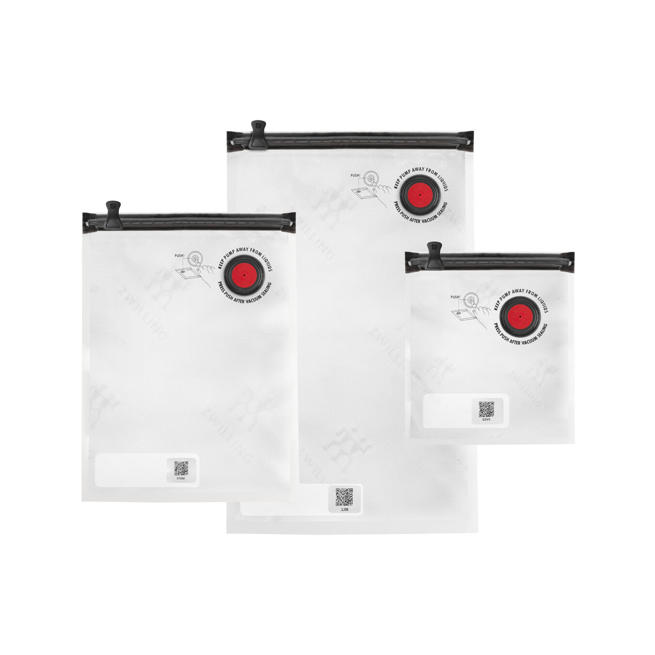 ZWILLING Fresh & Save Vacuum bag set, 10pc Plastic Official