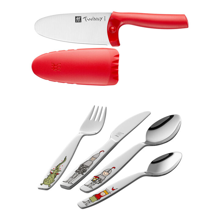 Set per bambini con posate e coltello Twinny, 5-pz., large 1